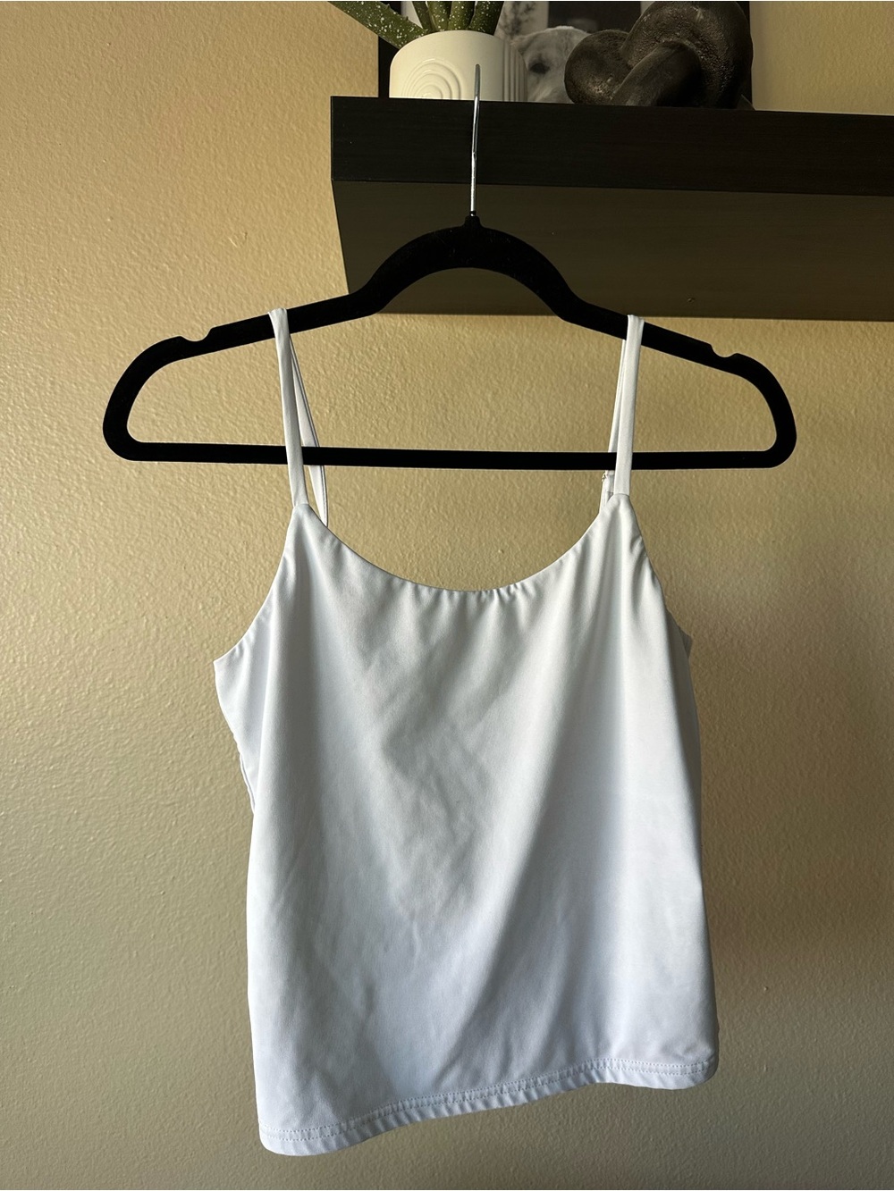 Classic White Spaghetti Strap Tank Top
